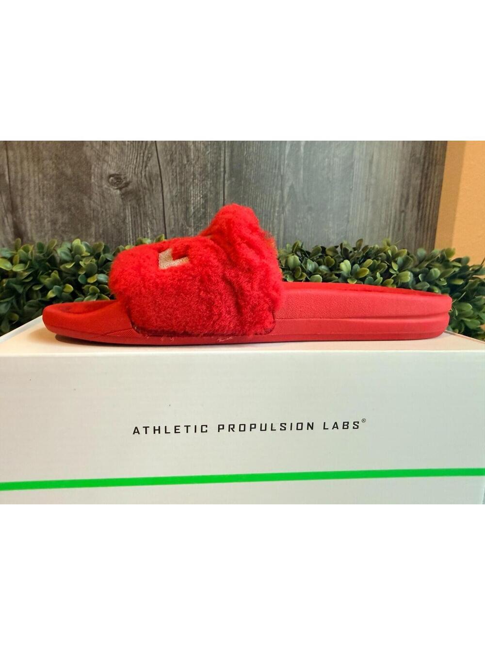APL Shearling Red/Silver Slide Women's EU 40  US 9